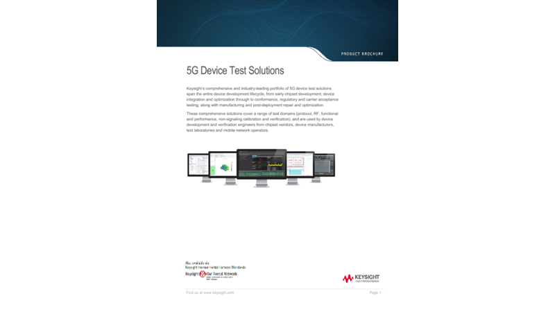 5G Device Test Solutions